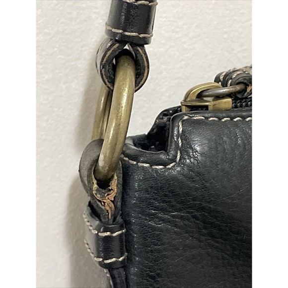 Fossil 75082 Genuine Leather Purse Pebbled Leather Shoulder Bag - Picture 4 of 16